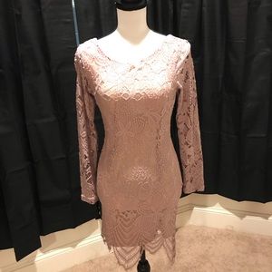 Light pink mini dress